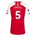 Tanie Strój piłkarski Arsenal Thomas Partey #5 Koszulka Podstawowej dla damskie 2023-24 Krótkie Rękawy